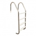 Escada Inox Tradicional 4 Degraus Seffer