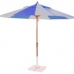 Guarda Sol Madeira Azul/branco 3m - Ronchetti