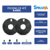 Kit Aquecimento Solar piscinas até 8.400 Litros (2 PLACAS) - SPIRASOL + Controlador de Temperatura Digital