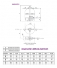 Kit de Filtro e Bomba p/ piscinas Fm 40 + Bmc 50 1/2 Cv Sodramar